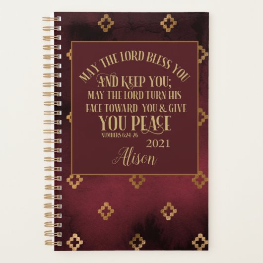 Bible chrétienne Florale personnalisée 2022 (Devant)