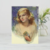 Bible de mariée vintage, invitation de mariage rel (Debout devant)