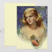 Bible de mariée vintage, invitation de mariage rel (Devant / Derrière)