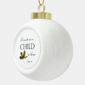 Bible de Noël Verse en céramique Ball Ornement (Droite)