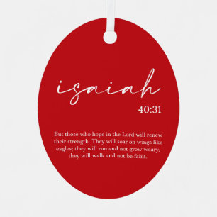 Bible de Noël Verse Ornement métallique