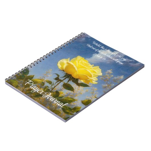 Bible de prière de rose jaune Journal de couplet (Côté gauche)