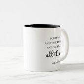 Bible Écriture Café Mug (Devant droit)