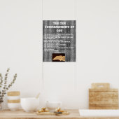 Bible Écriture Dieu 10 Commandements Poster du mur (Cuisine)