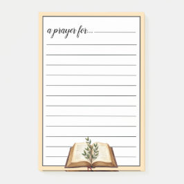 Bible en groen gebedsruimte-oorlogskamer post-it® notes