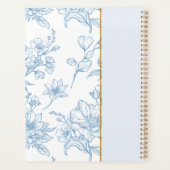 Bible Florale Blanche Moderne Verse Nom personnali (Dos)