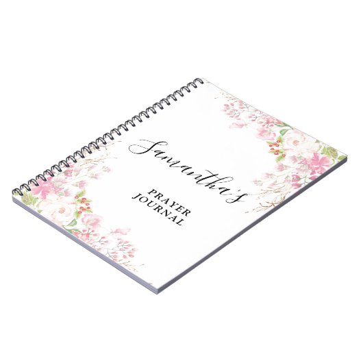 Bible florale rose Verse Journal (Côté gauche)