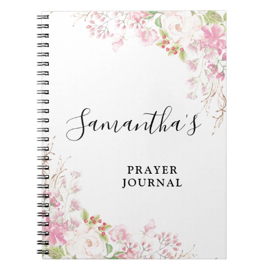 Bible florale rose Verse Journal (Devant)