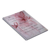 Bible florale Verse 8x6 Carnet spiral (Côté Droit)