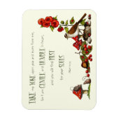 Bible: Neem mijn juk: Natuur kunst Magneet (Verticaal)