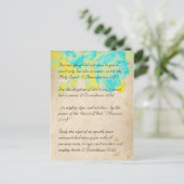 Bible passage, grunfleur carte postale 2 (Debout devant)