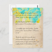 Bible passage, grunfleur carte postale 2 (Devant / Derrière)