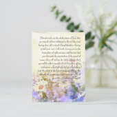 Bible passage, grunge daisy carte postale (Debout devant)