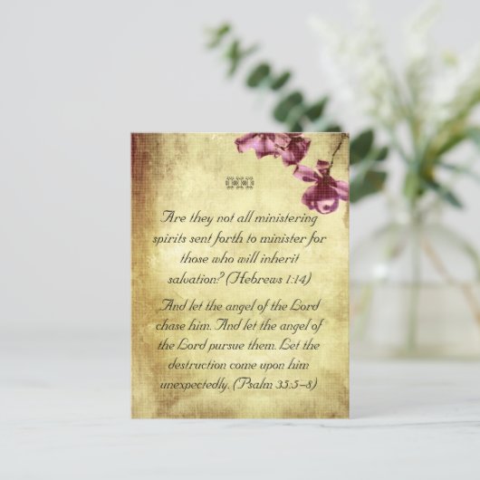 Bible passages anges carte postale (Debout devant)