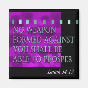 "Bible Quote - Jesaja 54:17" door Cheryl Daniels Magneet