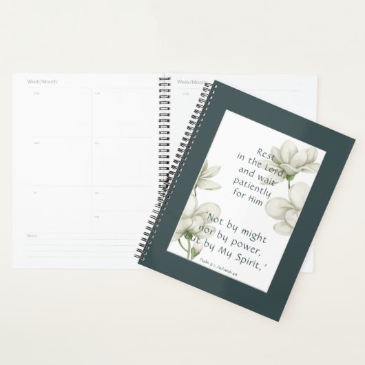 Bible Scripture Encouragement Quotes White Flower  (Devant avec enveloppe)