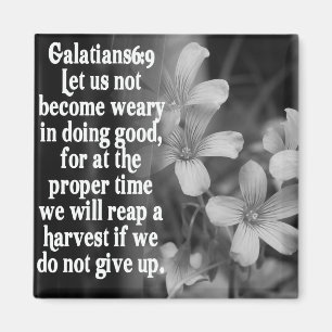 BIBLE SCRIPTURE GALATIANS 6:9 MAGNEET