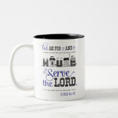 Bible Scripture Mug For Me And My House Joshua 24 (Gauche)