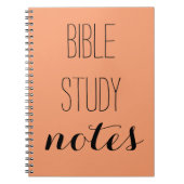 "Bible Study Notes" Kies uw kleur Notitieboek (Voorkant)