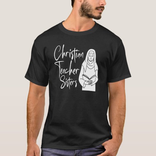 Bible Study Nun Christianity Theology Christian T-shirt (Voorkant)