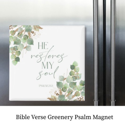 Bible Verdure Psaume Magnet
