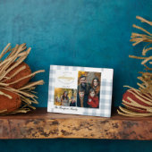 Bible Verse Blue Family Photo Collage Scripture Fotoplaat (Zijkant)