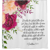 Bible Verse Bourgogne Poche Douche Rideau (Devant)