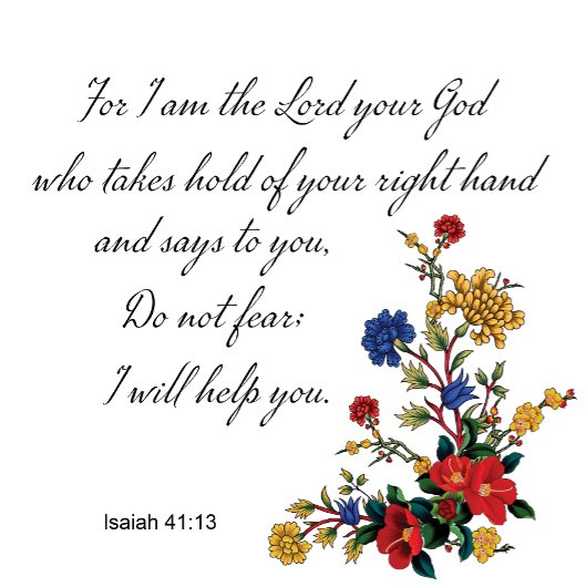 Bible Verse Café Mug - Ésaïe 41:13