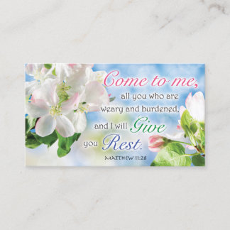 Bible Verse Cards - Religious Motivational Cards Contactkaartje