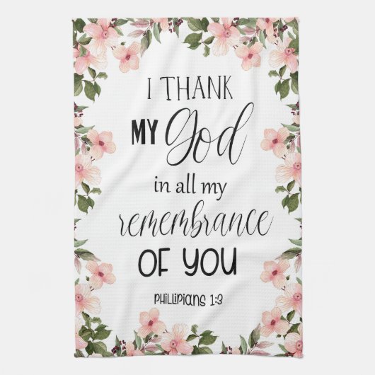 Bible verse Cuisine Serviette (Vertical)