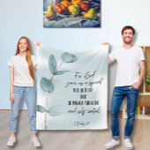 Bible verse  fleece blanket