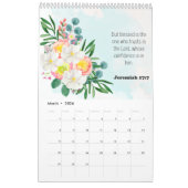 Bible Verse Floral 2023 Calendrier (Mar 2026)