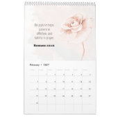 Bible Verse Floral Calendrier (Feb 2027)