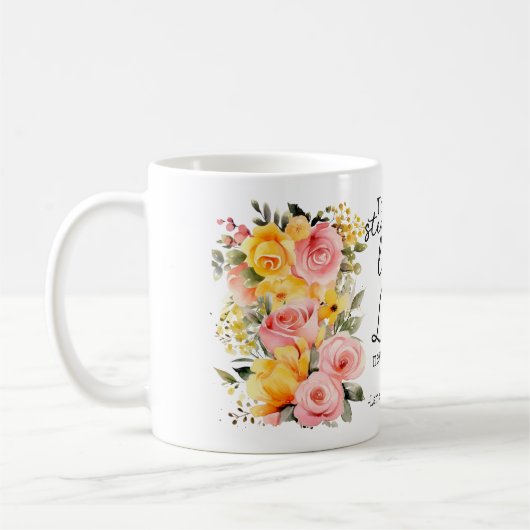 Bible Verse Floral Love of God Coffee Mug Koffiemok (Links)