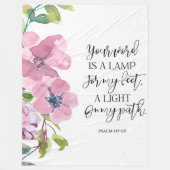 Bible verse floral Psaume 119 toece couverture (Devant)