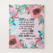 Bible verse floral Puzzle (Vertical)