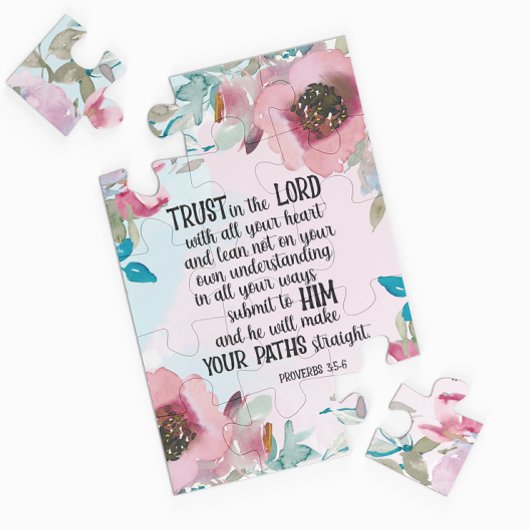 Bible verse floral Puzzle