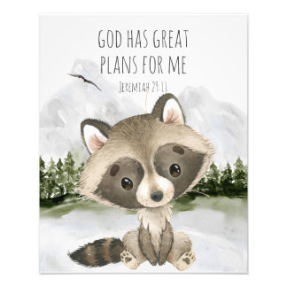 Bible Verse God Has Great Plans for Me Foto Afdruk
