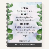 Bible Verse Greenery Prayer Journal (Devant)