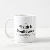 Bible Verse Hebrews 11:1 Mug (Gauche)