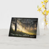 Bible Verse Isaïe 30:21 Carte de voeux (Fleur jaune)