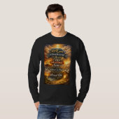 Bible Verse John 3:16 Men's Long Sleeve Tee Shirt (Voorkant volledig)