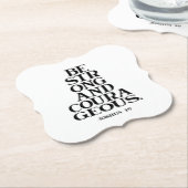 Bible verse Joshua  Kartonnen Onderzetters (Gekanteld)