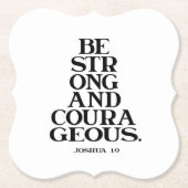 Bible verse Joshua  Kartonnen Onderzetters (Voorkant)