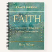 Bible Verse Journal de prière florale (Devant)