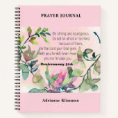 Bible Verse Journal de prière florale (Devant)