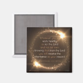 Bible Verse Magnet - Colossiens (Recto/Verso)
