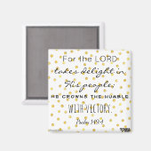 Bible Verse Magnet - Psaume 149 (Recto/Verso)