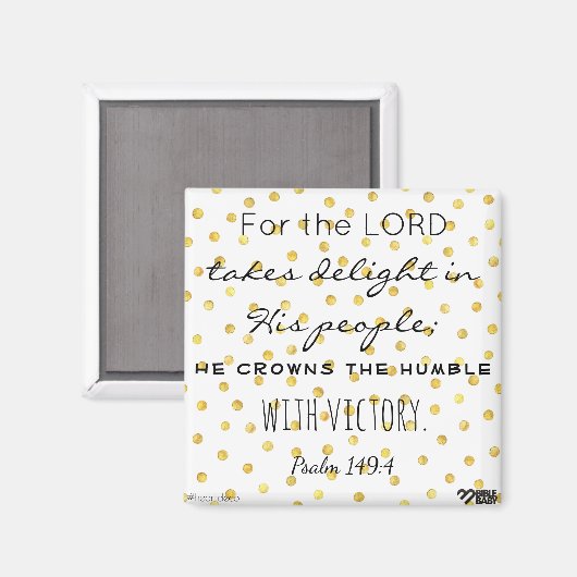 Bible Verse Magnet - Psaume 149 (Recto/Verso)