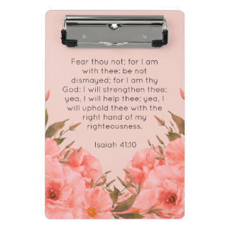 Bible Verse Mini Clipboard | Pink Floral Design Klembord